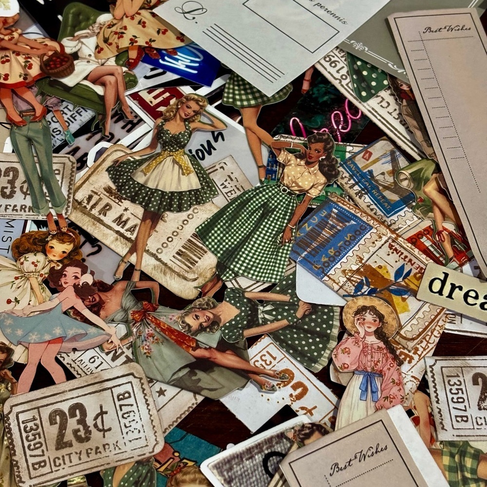 Ephemera Bundle: 20 Pieces for Mixed Media Art Junk Journal Scrapbooking - Picture 16 of 16